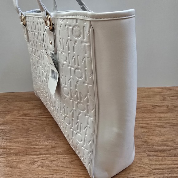 Tommy Hilfiger Women's White Tote Logo Shoulder Bag One‎ Size NEW *Please Read - Picture 4 of 16